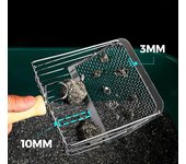 Pala para arena de gatos, mango de madera de acero inoxidable, fácil de oxidar, pala para arena para gatos lavable, herramienta de limpieza de inodoro para gatos plata