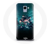 Coque pour Samsung Galaxy A8 2018 Demon Slayer Manga Tanjiro et Nezuko