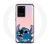 Coque pour Samsung Galaxy S20 Ultra Stitch le Nez en l'air fond rose