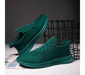 Zapatos deportivos casuales para hombre, zapatillas ligeras y transpirables, zapatillas de verano para exteriores, tenis, zapatillas para correr y caminar, zapatos vulcanizados para hombre 39 verde oscuro