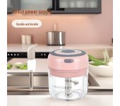 Machacador, pelador y fabricante de pasta de ajo eléctrico inalámbrico: minimáquina doméstica para complementar alimentos de cocina para ajo y jengibre 250ml blanco