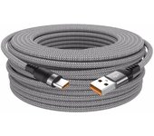 Cable de carga USB tipo C de 5 metros extendido para Android 5A, cable de datos para teléfonos Huawei, Xiaomi, Vivo y Leeco 1 M rojo