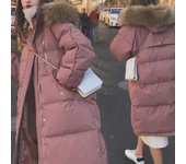 Parka Otoño Invierno Chaqueta Mujer Ropa Vintage Abrigo Cálido Mujer Chaqueta de Algodón de Plumón para Mujer Parkas Largas Gruesas Cálidas de Gran Tamaño S beige