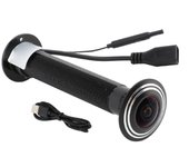 Cámara Mirilla 1080P HD Lente de 180 Grados Audio Bidireccional Detección de Movimiento 5G WiFi Cámara Visor de Puerta para