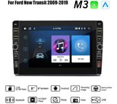 Radio de 8 pulgadas 2 Din Android Navegación GPS para coche para Ford New Transit 2009-2019 con botón Perilla Reproductor multimedia Audio estéreo Auto Carplay 2+32GB 1+32GB