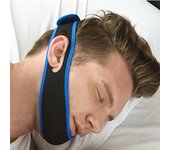 Correa antirronquidos para la barbilla, cinturón antirronquidos, correas de soporte para la barbilla para mujeres y hombres, herramientas de ayuda para dormir por la noche azul