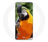 Coque pour Samsung Galaxy S20 FE Aras Perroquet Orange vert