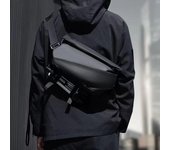 Bolso De Pecho Bolso Bandolera Multifuncional De Un Solo Hombro Hombres Y Mujeres con El Mismo Estilo Deportes Al Aire Libre Impermeable Plegable Gran Capacidad negro