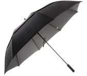 Paraguas de golf con dosel doble automático Drizzles para hombre One Size negro