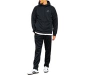 Conjunto de chándal de jersey auténtico de combate, parte superior e inferior, unisex [Adidas Sports] TR-74 para hombre (XL, Negro/Negro)