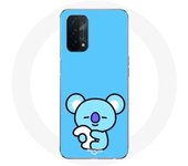 Coque pour Oppo A74 5G Bangtan BTS BT21 Koya RM Fond Bleu