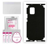 apgo Protective Skin Sticker for the back+sides compatible with Xiaomi Mi 10 Lite 5G, Full Wrap Film, Foil, Vinyl - Pattern Matrix