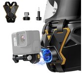 Adaptador de liberación rápida magnético para casco de bicicleta GoPro HERO 13 12 11 10 9 8 7 6 Ace R compatible con Action 5 3 Accesorio de fijación para montar en bicicleta 5/Insta360