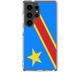 Coque Téléphone - Samsung - Galaxy S24 - Drapeau République Démocratique du Congo - Souple - Multicolore