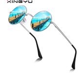 Gafas de sol polarizadas retro de moda para hombres y mujeres, de estilo informal, europeas y americanas
