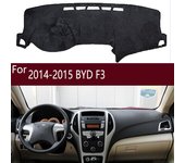 Para BYD F3 2014 2015 Dashmat Dashboard Cover Panel de instrumentos Aislamiento Protector solar Almohadilla protectora Adornos Left Hand Drive negro