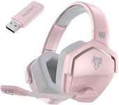 NUBWO G06 2.4G Auriculares inalámbricos para juegos Auriculares deportivos con cable de 3,5 mm Auriculares BT Reducción de ruido con style 1 color rosa