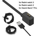 Cable USB para Xiaomi Band 7 Pro, cargador, Cable de carga para Redmi Watch 3 y Redmi Watch 2, Cable de carga USB, reemplazo de Watch3 negro