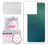 Adhesivo protector trasero apgo compatible con OnePlus 10R 5G, lámina de vinilo - Patrón Camaleón de Carbono CAKA1