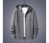 Otoño e invierno, ropa para hombre, chaqueta de gran tamaño, moda informal, Color sólido, costura, sudadera con capucha, abrigo de marca 8XL