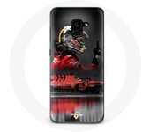Coque pour Samsung Galaxy A8 Plus Formule 1 Sebastian Vettel Pilote automobile F1 Rouge