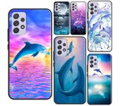 Funda Ocean Dolphin para Samsung A52S, A12, A32, A42, A52, A72, A51, A71, A31, A11, A40, A50, A70, A21S Samsung A10