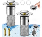 Filtro de desagüe de piso de acero inoxidable Tapón de fuga de lavabo Desagüe de núcleo rebotante de acero inoxidable a prueba de olores Colador de fregadero