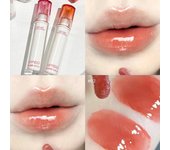 Espejo de agua, esmalte de labios, pasta de frijol rosa gris, lápiz labial antiadherente, brillo de labios hidratante duradero, aceite de labios para mujer, tinte de labios, maquillaje