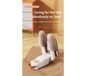 Secador de zapatos eléctrico, calentador de botas, secador de botas UV para pies, elimina el olor, desodorante de botas de secado rápido, secador de calcetines multifunción blanco