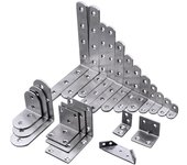 Hardware de código de esquina de acero inoxidable, código de Esquina cuadrada engrosada, conector de soporte fijo en forma de L de ángulo recto de 90 grados