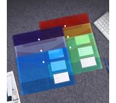 Bolsa de archivo A4, transparente, impermeable, de plástico con cierre a presión, para información, portafolios, carpetas de archivos, sobres, suministros de oficina.