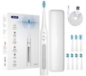 Seago Sonic Cepillo de dientes eléctrico SG-507 Cepillo con temporizador para adultos Cargador USB de 5 modos Cepillo de dientes recargable