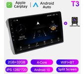 Radio de coche Android Auto Carplay para Toyota IST 2007-2016 Reproductor multimedia Unidad principal Estéreo Navegación GPS BT WIFI 2+32 GB 1+16GB