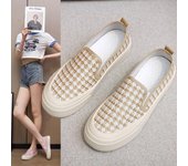 Zapatos casuales transpirables de verano para mujer, zapatos planos y cómodos para caminar 36