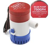 Bomba de agua de sentina sumergible para barcos de CC marina, bomba de drenaje para yates de cruceros de 750 GPH 12V 12V 750 GPH