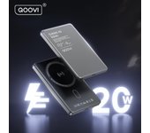 QOOVI Power Bank Carga Inalámbrica Rápida PD20W Ultrafina Batería Externa Cargador Portátil Para Magsafe Para iPhone 16 15 14 13 12 5000mah oro