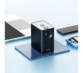 S30 MAX HONGTOP Mini proyector inteligente portátil Proyector portátil de cine en casa 1080P Proyectores Android with UK Plug blanco
