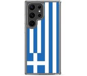Coque Téléphone - Samsung - Galaxy S23 - Drapeau Grèce - Souple - Multicolore