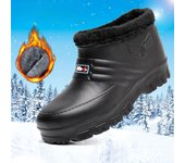 Zapatos de algodón impermeables de invierno para hombres y mujeres, botas de nieve Eva ligeras y cálidas, almacenamiento en frío, lavado de autos, cocina, trabajo al aire libre, zapatos de algodón 37