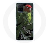 Coque pour Vivo Y21s 2021 / Y21 2021 Pionus Perroquet Rouge Vert
