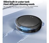 Robot aspirador y fregona combinados con succión máxima de 4000 Pa, control por aplicación WiFi, aspiradora robot con voz AU Plug blanco