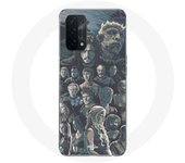 Coque pour Oppo A74 Game of Thrones Saison 8 Le Trône de Fer Affiche Personnages Fond Gris