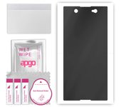 apgo Protector de pantalla mate de privacidad de hidrogel para Sony Xperia XA1 Ultra, antiespía, película de hidrogel, TPU flexible y suave con capa de posicionamiento fácil de instalar