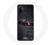 Coque Oppo A53 Formule 1 Max Verstappen F1 noir rouge et jaune