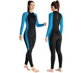 Trajes de neopreno de 3 mm para mujer Traje de buceo de manga larga de cuerpo completo de una pieza para adultos L