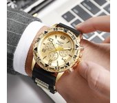 Relojes de marca superior para hombre, correa de silicona, reloj de cuarzo para hombre, tendencia de moda masculina, los mejores regalos, reloj deportivo negro