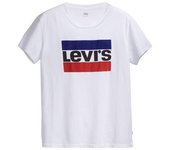 Levi's The Perfect Tee, Camiseta blanca Mujer XS blanco