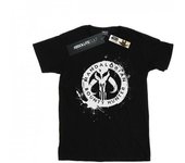 Star Wars Boys The Mandalorian Bounty Hunter Splatter Skull T-Shirt 9-11 Years blanco
