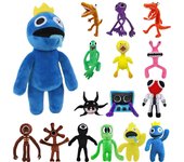 Juguetes de peluche Rainbow Friends, personaje del juego de dibujos animados de Anime, azul, rosa y naranja, muñeco de peluche suave, regalos de cumpleaños para bebés y niños