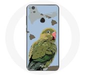 Coque pour Huawei P8 Lite 2017 Perruches Oiseaux vert